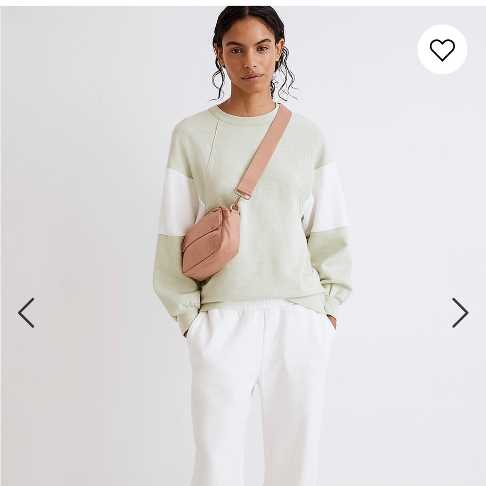 MWL oversized raglan sweatshirt in color block